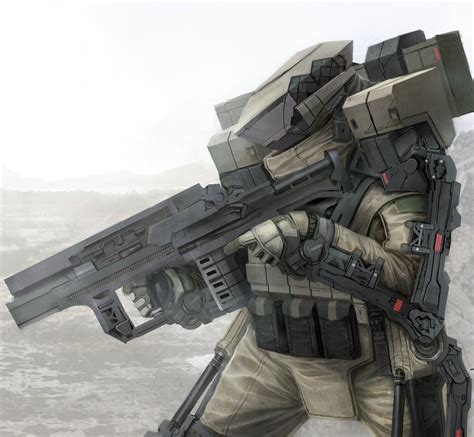 Military Exoskeleton Suit Concept Exoskeleton Suit Sci Fi Concept