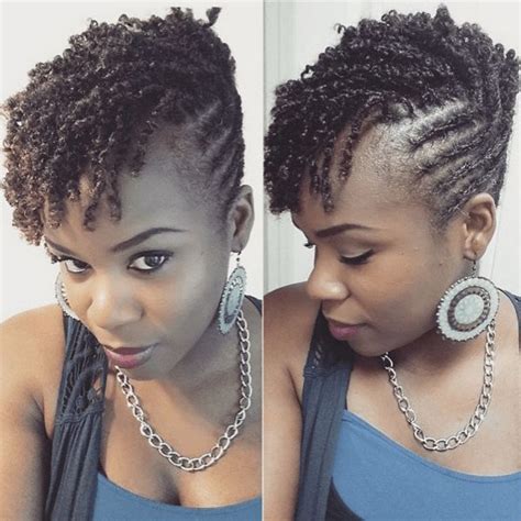 Flat Twist Hairstyles For Short Natural Hair