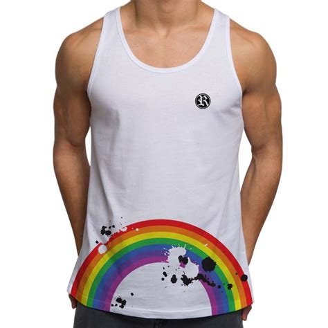 Mens Holiday Rainbow Gay Pride Tank Top Festival Clothing Etsy