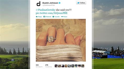 Paulina Gretzky Golfer Dustin Johnson Announce Engagement On Social