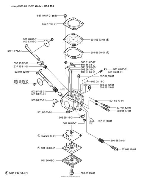 Husqvarna 350 2004 03 Parts Diagram For Carburetor Walbro Hda 195