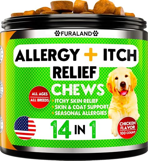 Dog Allergy Relief Chews Dog Itch Relief Omega 3 Fish Oil