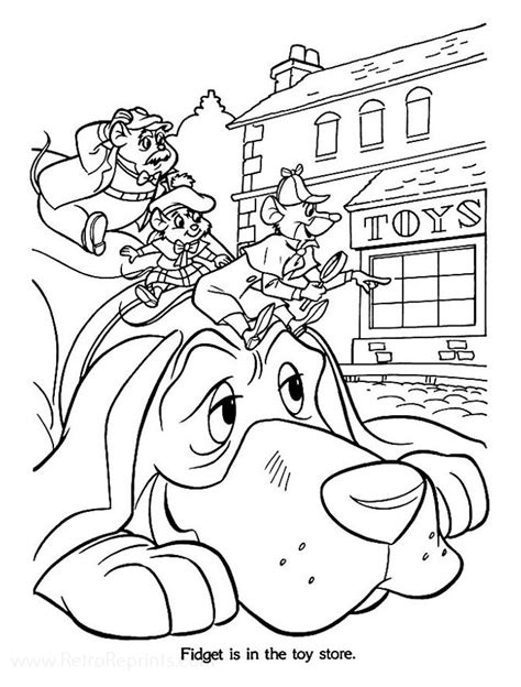 Great Mouse Detective The Coloring Pages Coloring Books At Retro