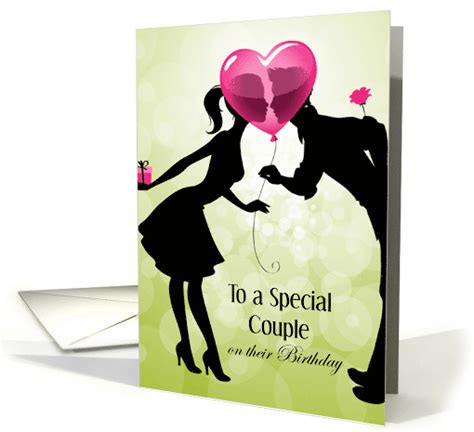 Happy Shared Birthday For Couple Kissing Card 1400038