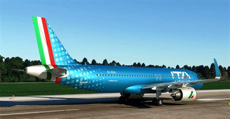 Ita Airways Metal Livery New Airlines A320 Neo V10 Msfs2020