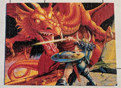 Vintage Dungeons And Dragons Puzzle 551 Pc Jigsawpuzzles