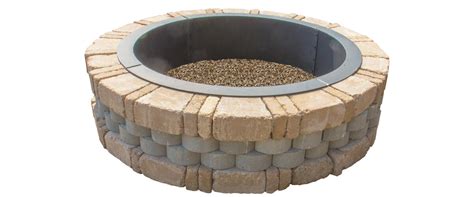 Fill in the top area in and around the flat stones with dirt, and you're ready. Menards Fire Pit Kit Instructions