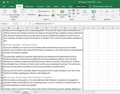 How To Insert Word Doc Into Excel For Mac Lasopaomg Riset
