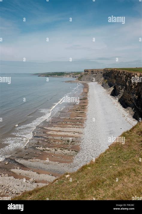 The Beach And Cliffs At Traeth Mawr Near Monknash On The Glamorgan