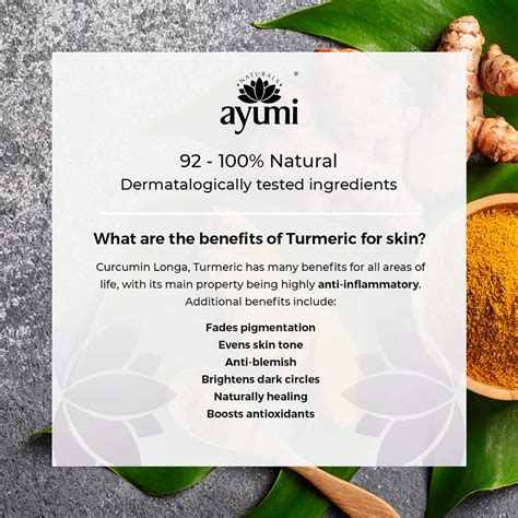 Buy Ayumi Turmeric Bergamot Face Scrub Deeply Cleanses Pores Buffs