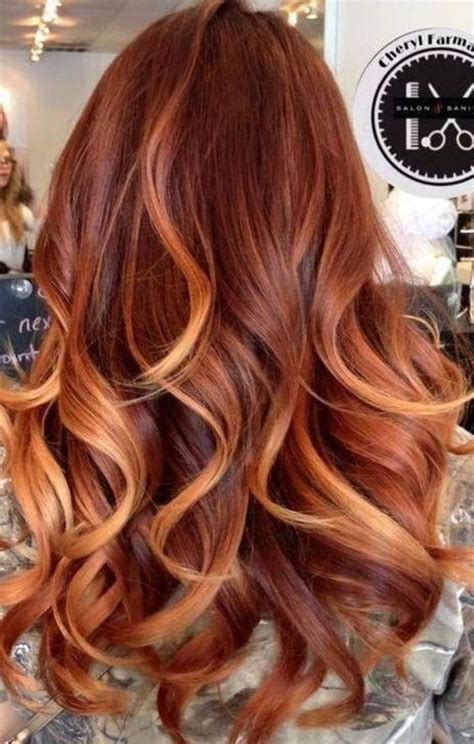 25 most popular copper hair color with highlights ombre 2021 hair color caramel ginger hair