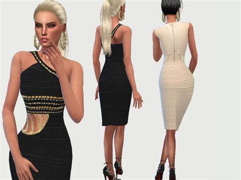 Classy Bandage Dresses By Puresim At Tsr Sims 4 Updates