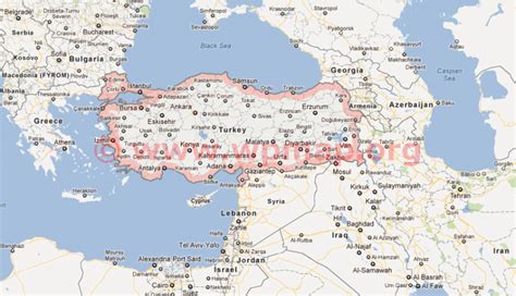 Satellite Map Of Turkey2 Map Pictures