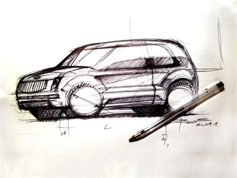34 Front View Car Sketching Tutorial Car Body Design