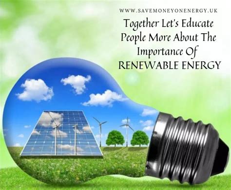 Together Lets Educate People More About The Importance Of Renewable