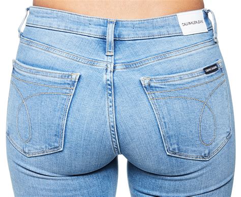 Calvin Klein Jeans Womens Mid Rise Skinny Jean Paul Blue Au
