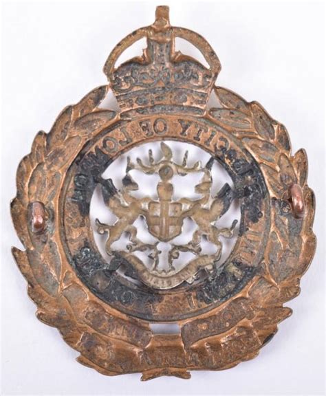Boer War The County Of London Imperial Yeomanry Slouch Hat Badge