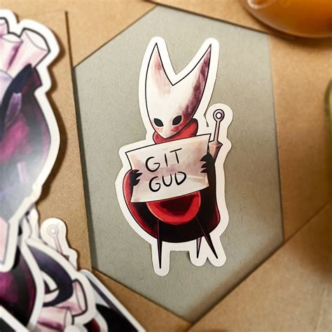 Hornet Git Gud Hollow Knight Sticker Etsy Australia