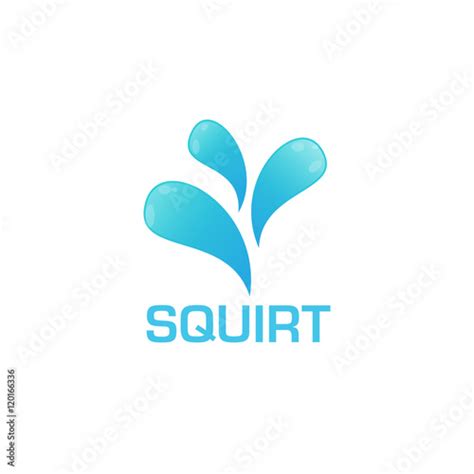 Splash Squirt Water Logo Icon Concept Stock Vector Adobe Stock