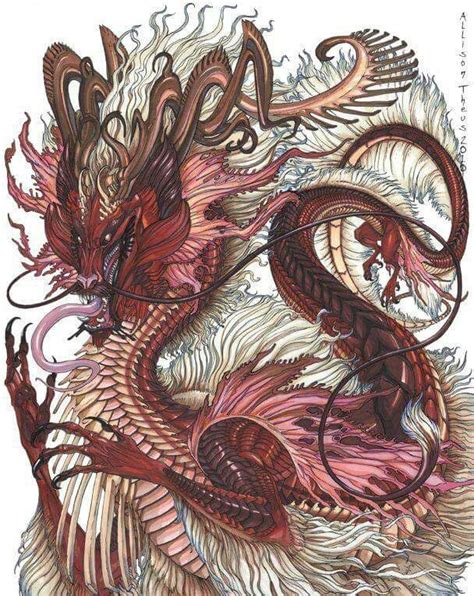 Moon Goddess Dragon Artwork Eastern Dragon Dragon Art