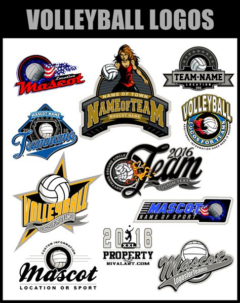 Sports logo design ideas and samples. 1000+ Best Volleyball Logos For Inspiration
