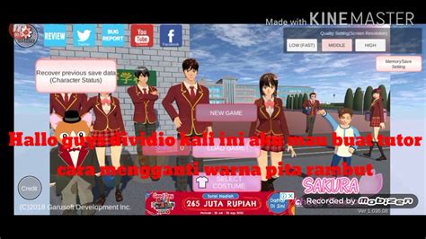 Cara Mengganti Warna Pita Rambut Sakura School Simulator Youtube