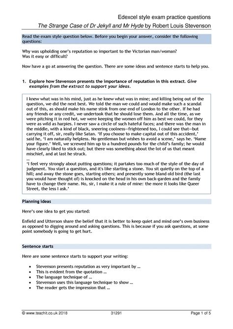 How do you handle pressure in the. Edexcel style practice exam questions