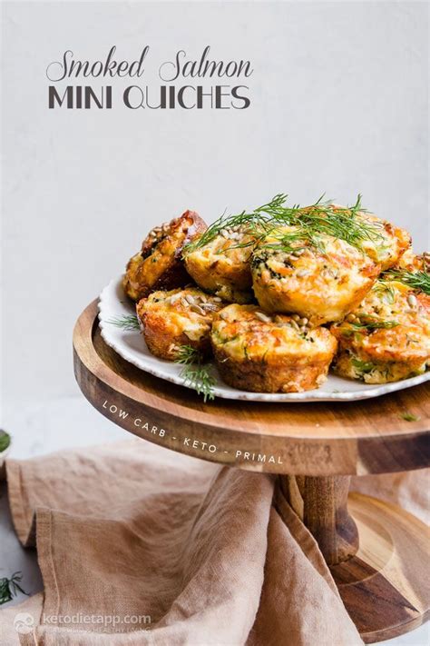 You can bake this in the oven or in the air fryer! Smoked Salmon Keto Mini Quiches | Recipe | Food recipes ...