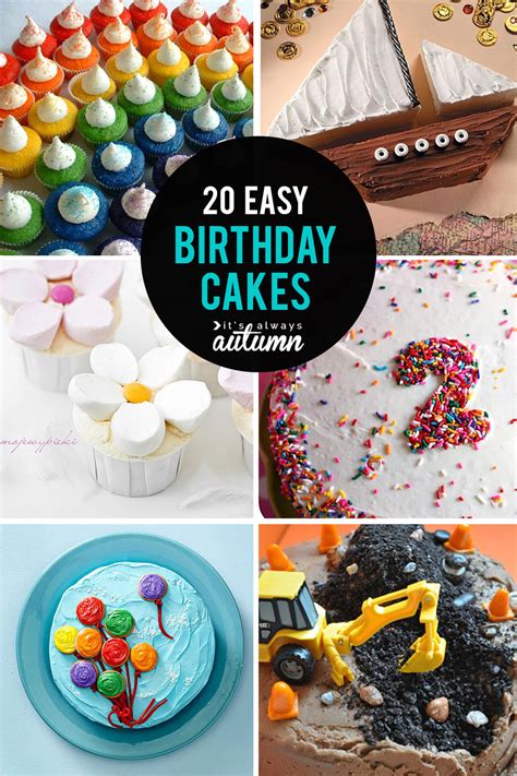 Easy Birthday Cakes 20 Easy Cakes That Anyone Can Decorate Mit