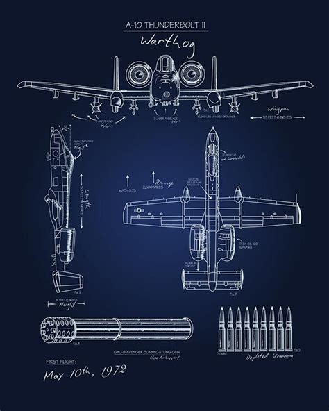 A 10 Blueprint Art Blueprint Art Aircraft Blueprints