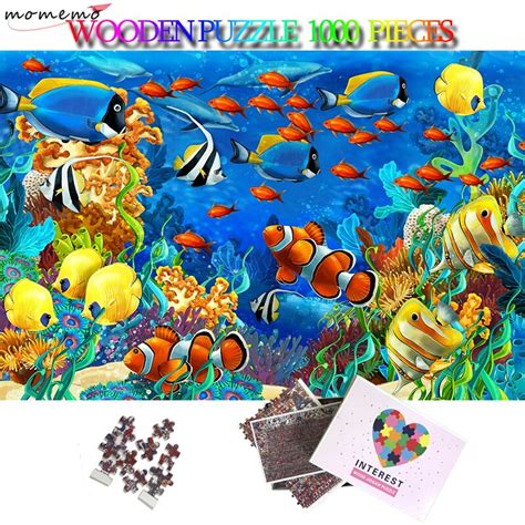 Momemo Cartoon Characters Jigsaw Puzzle 1000 Pieces Wooden Plane
