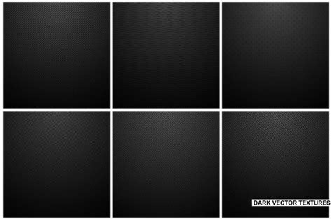 Premium Vector Collection Of Dark Carbon Striped Textures Black