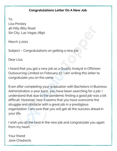 11 Sample Congratulation Letters Format Examples And How To Write Congratulation Letters A