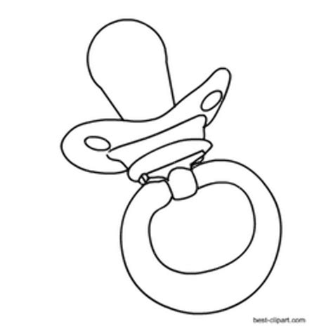 Download High Quality Pacifier Clipart Black Transparent Png Images