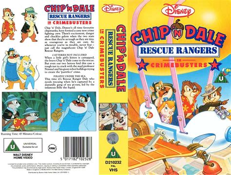 Chip N Dale Rescue Rangers Crimebusters Vhs 1989 Uk