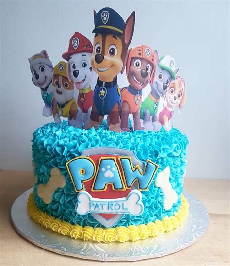 Paw Patrol Cake All Buttercream Birthday Cake Paw Patrol Party Cake