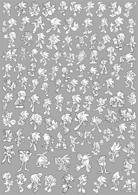 Sonic Character Set Vector File Dezin