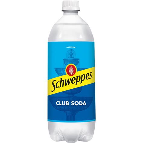 Schweppes Club Soda 1 L Bottle