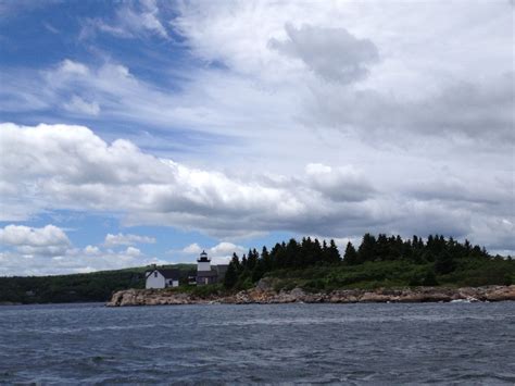 An Island Off The Coast Of Maine Seacoast Shoreline Island