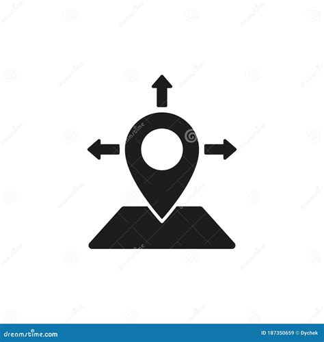 Coordinates Icon Simple Vector Illustration On A White Background