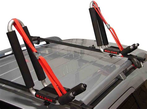 Malone J Pro 2 J Style Universal Car Rack Kayak Carrier With Bow And