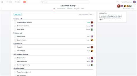 Use your imagination and create a fun party for your kids! Using Asana for event management & planning | Product ...