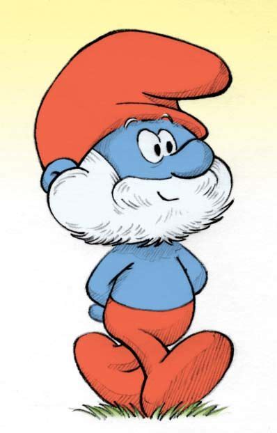 Papa Smurf By Alicesacco On Deviantart Smurfs Smurfs Drawing