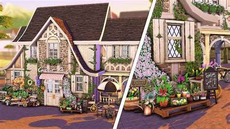 Bakery And Florist The Sims 4 Speed Build Youtube