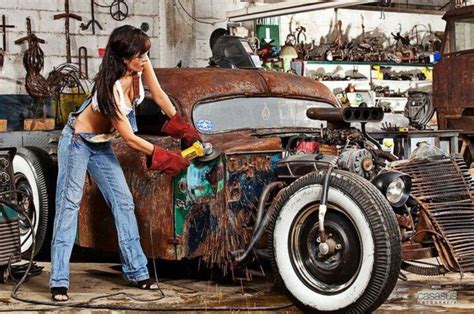 Pin By Ray Sewell On Car Girls Hot Rods Cars Muscle Rat Rod Girls Classy Cars