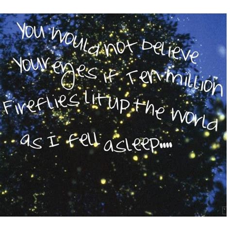 The song was inspired by watching shooting stars during a camping trip with lyrics also influenced by insomnia. Fireflies by Owl City | Owl city lyrics, Owl city, City