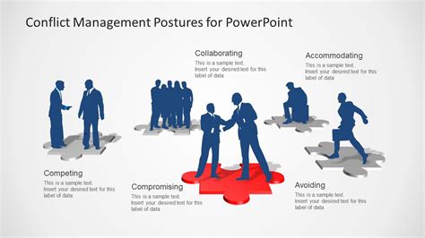 conflict management postures for powerpoint slidemodel