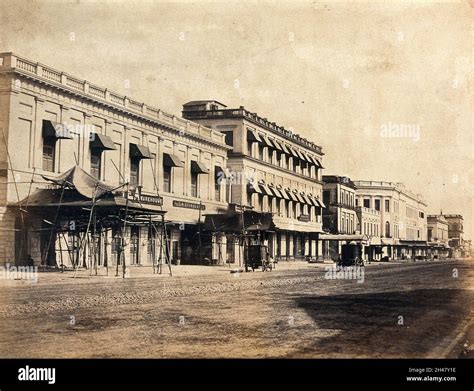 A Principal Street In Calcutta Photograph Stock Photo Alamy