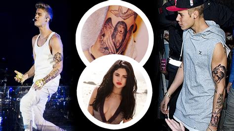Luckily for us, justin took some time during his gq cover shoot to explain the meaning behind some of the tats. Justin Bieber Gets Selena Gomez Angel Tattoo? - YouTube