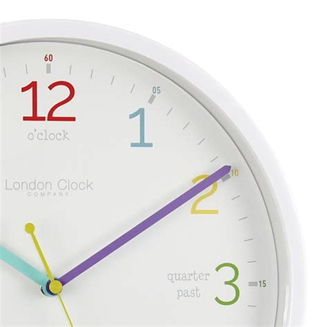 Buy Tell The Time Silent Waill Clock White 30cm Online Purely Wall Clocks